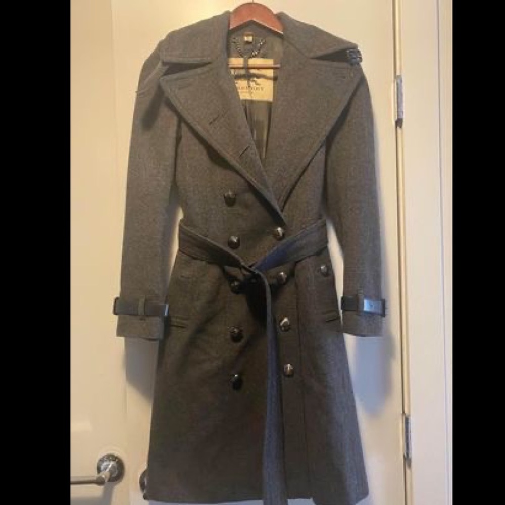 Woman’s Burberry coat